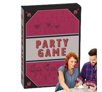 Nuyhadds Game di festa, gioco di carte - Cardome di divertimento in inglese da tavolo per più giocatori 50x - Gioco da tavolo con sfide e domande esilaranti per il campeggio, indoor