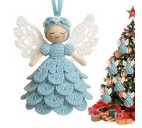 Nuyhadds Häkel Ornamente | Handgemachte Wiederverwendbare Farbechte Dekorationen,Häkel Set Für Engel Anhänger | Für Weihnachten Geburtstag Feiertag Zuhause Baum Frauen Erwachsene Kinder