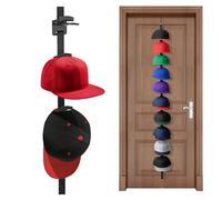 Nuyhadds Organizzatore per Cappelli da Porta - Ganci a Doppia Via Salva-Spazio,Appendiabiti per Cappellini Oltre la Porta,per Camera da Soggiorno Guardaroba Casa Ufficio Interni Garage