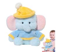 Nuyhadds Peluche Elefante,Cuscini decorativi teneri e decorazione della stanza - Piccolo elefante di peluche per bambini - regalo per casa ufficio auto asilo nido bambini collezionisti
