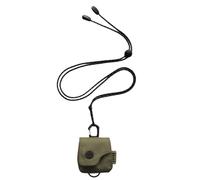 Nuyhadds Portafoglio da viaggio per il collo, compatto da viaggio, elegante custodia porta cambiamento per rossetto, portamonete portatile per auricolari, Verde militare, riferimento alla