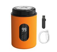 Nuyhadds Rasoio domestico portatile, elettrici da uomo - elettrici Tagliabarba portatile ricaricabile a LED - per il viso Cordless Lavabili da uomo da viaggio