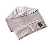 Nuyhadds Sciarpa riscaldata USB, sciarpa riscaldata per donna | Sciarpa elettrica riscaldata a doppia zona, cappello e sciarpa riscaldati sicuri, sciarpa da viaggio ricaricabile, cappello riscaldante