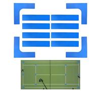 Nuyhadds Segnali di Confine - Kit di Linea di Corte, Rallentamento degli Sport All'aperto | per Tennis A Palla di Sottaceto Anti-Slip, Set di Attrezzature per Il Gioco del, Set di Linee Port