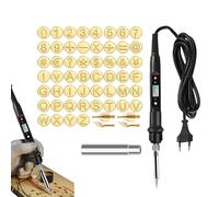 Nuyhadds Set di bruciare legno per adulti, ferro a fuoco per legno, strumenti controllabili per bruciare il legno, strumento per incisione, strumento di goffratura regolabile, incisione per