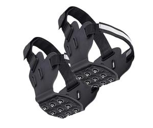 Nuyhadds Spike da Escursionismo | Cramponi da Neve con 9 Punte Antiscivolo - Ramponi Per Stivali Da Cammino Invernali - Per Corsa Invernale Escursionismo Arrampicata Attività All'aperto Copertura