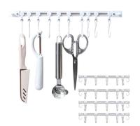 Nuyhadds Staffa per utensili da cucina - Utensili da cucina Utensili da cucina Colla senza foro, senza scintillio spazio di archiviazione, organizer per utensili da cucina