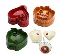 Nuyhadds Stampo per gnetti, 3 pezzi antiaderente facile da staccare, creatore di gnocchi manuali per biscotti Natale Halloween forniture carne uovo cucina casa