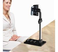 Nuyhadds Supporto per cellulare da scrivania, supporto per telefono da scrivania con angolo regolabile | accessorio da scrivania, base in lega di alluminio per telefoni, tablet,