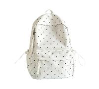 Nuyhadds Zaino da donna - Stampa a pois multitasche, borsa per libri casual | Borsa per libri con stampa a pois, portaoggetti multitasche, borsa da viaggio casual per la scuola, l'ufficio, l'escursionism