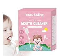 Nuyhgtr 30 prodotti per l'igiene orale, strumenti per l'igiene orale del bambino, detergente per lingua e gengive per bambini, garza per la pulizia della lingua versatile e sicura per bambini