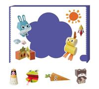 Nuyhgtr 3D Paper Craft, Interactive Sculpture Book, Handmade Art Activity Set, Creative Educational Tool for Beginners, Enthusiasts, Teens, Kids, Classroom, School, Home Decor, 355 g