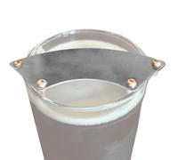 Nuyhgtr Beard Protector Cover, Mustache Guard Lid, Drinkware Accessory, Anti Spill Stainless Steel Design, Hygienic Facial Shield, For Coffee Mugs, Beer Glasses, Wine Cups, 3.94x1.97 Inches