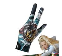 Nuyhgtr Billiards Glove, 3 dita per piscina, antiscivolo, elastico e traspirante, per bambini, da 9,06 x 2,95 - 3,35 pollici