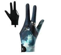 Nuyhgtr Billiards Glove, 3 Finger Pool Mittens, Anti-Slip Elastic Fit, Breathable Performance Fabric, Billiard Gear for Youth, Adults, Cyclists, Golfers, Family Use, 9.06 x 2.95-3.35inches
