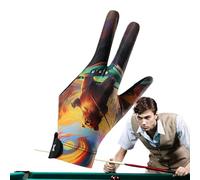 Nuyhgtr Billiards Glove, 3 Finger Pool Mittens, Anti-Slip Elastic Fit, Breathable Performance Fabric, Billiard Gear for Youth, Adults, Cyclists, Golfers, Family Use, 9.06 x 2.95-3.35inches