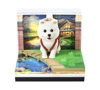 Nuyhgtr Blocchetto 3D per Appunti | Calendario 2026 Intagliato su Carta,Scultura Cane Carta Scrittura per Ufficio Casa Studio Decorazione Regalo Adulti