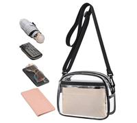 Nuyhgtr Borsa Trasparente da Stadio | Regolabile Impermeabile | Borsa a Spalla Donna con Spallina Rimovibile - Per Sport, Spiaggia, Concerti, Festival, Lavoro, Pendolari, Viaggi Outdoor