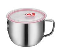 Nuyhgtr Cooking Fat Separator, Grease Cup, Noodle Bowl Separator, Kitchen Fat Separator, Fat Separator Cup for Cooking Turkey, Chicken, Beef, and Meat with Lid and Spout, 18x11 cm,