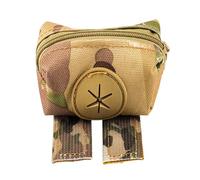 Nuyhgtr Dog Poop Bag Holder, Portable Waste Bag Dispenser, Storage Pouch with Clip, Hands- Pet Outing Accessory for Walks, Travel, Hiking, Camouflage, Khaki, Army Green and Black