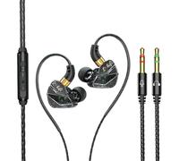 Nuyhgtr Earbuds Wired, 2-in-1 Wired Ear Phones, Earbuds with Microfono, 3