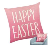 Nuyhgtr Easter Pillow Covers 18 x 18, Soft Spring Bunny & Egg Cushion Case, Decorative Holiday Throw Pillow Cover for Couch, Sofa, Home and Good at Office Decor, 45 x 45 cm