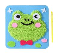 Nuyhgtr Embroidery Kits for Beginners - Interesting Craft Sewing Kit with Animal Theme,Educational Threading Toys for Children Boys Girls Birthday Easter Christmas