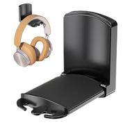 Nuyhgtr Foldable Headphone Holder, Creativo Headphone Mount, Anti Slip Headphone Pad, Wall Mounted Headphone Holder, Supporto per cuffie aderenti, per camera da gioco Study Room