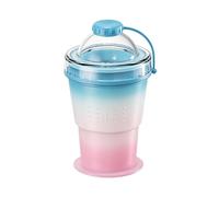 Nuyhgtr Folding Water Cup - Reusable Space-Saving Drinkware, 375ml Silicone Coffee Mug with Leak-Proof Lid, Portable Beverage Container, Travel Friendly Cup for Camping Beach Picnics