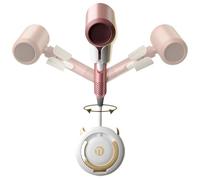 Nuyhgtr Hair Dryer Holder, Hair Drying Hanger Wall Organizing, 360° Rotation Stand, Tool Organizer with Cable Hook, Ideal for Styling Tools, Usage Scenario Bathroom Accessories