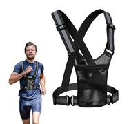 Nuyhgtr High Visibility Vest, Lightweight Reflective Vest, Reflective Running Gear, Reflective Running Vest, Adjustable Reflective Running Vest for Safety During Night Runs, Green And Black