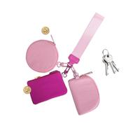Nuyhgtr Keychain Wristlet Wallet, Pouch Portable Wristlet, Zip Around Wallet, Wristlet Wallet, Travel Wristlet Wallets, Compact Wristlets Wallet, Keychain Coin Purse for Women Travel Sports Outdoors