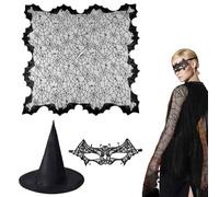 Nuyhgtr Mantello da, Set di Costume da in 3 Pezzi, Accessori Cosplay Festività Abbigliamento Halloween per Adulti Teatro Festa Festival Raduni Esterno Maschera