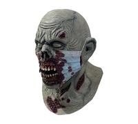 Nuyhgtr Maschera spaventosa - Maschera facciale in lattice per Halloween | Accessorio per cosplay traspirante terrificante per mascherata casa infestata scena spettacolo teatro