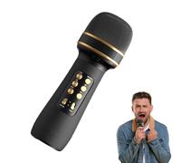 Nuyhgtr Microfono per canto, Microfono portatile senza fili, Microfono cordless multifunzionale, Altoparlanti cordless per canto, Microfono per registratore vocale, Microfono per lettore musicale