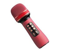 Nuyhgtr Microfono per canto, Microfono portatile senza fili, Microfono cordless multifunzionale, Altoparlanti cordless per canto, Microfono per registratore vocale, Microfono per lettore musicale