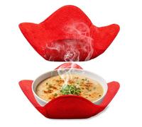 Nuyhgtr Microwave Cozy, Bowl Holder, Heat-Resistant Mat, Anti-Scalding Design, Durable Washable Fabric, 2-Piece Set, Excellent for Kitchen, Apartment, Meal Prep, Camping Use, 9.84x8.27 Inches