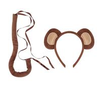 Nuyhgtr Monkey Ears and Tail, Monkey Costume Accessories, Halloween Animal