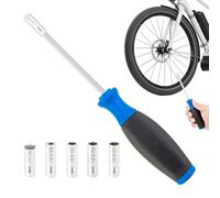 Nuyhgtr Nipple Driver Tool, Spoke Lacing Tool, Adjustable Spoke Wrench, Wheel Building Tool, 22,2 x 3,3 x 3,1 cm, Professional Nipple Driver Tool for Spoke Adjustment and Wheel Building,