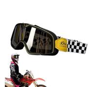 Nuyhgtr Occhiali da moto, occhiali da corsa vintage, occhiali antipolvere, occhiali da motocross antivento, occhiali da sci per uomo e donna