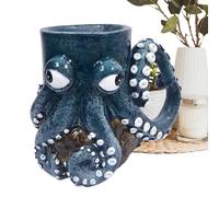 Nuyhgtr Octopus , Artistic Sea Creature Statua Cup with 3D Tentacle Design, Ceramic Novelty Drinkware for Milk, Tea, Coffee, Ideal to Your Travel, Christmas, Festival, Birthday