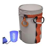 Nuyhgtr Outdoor Fishing Organizer, Fishing Accessories Bag, Night Fishing Gear Bag, Tackle Bag with Light, Versatile Outdoor Fishing Organizer Bag Perfect for Ice Fishing and Camping Trips