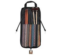 Nuyhgtr Portable Drumstick Storage Bag, Multi-Function Drumsticks Bag, Hangable Drum Stick Bag, Ethnic Style Portable Drum Stick Bag with Compartments for Drumsticks, Brushes, and Mallets