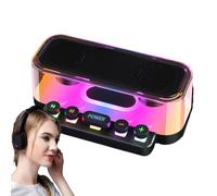 Nuyhgtr Portatile Wireless Speaker, Meccanico Button Stereo, Punk Style Music Player, Loud Volume Audio Box, Good for Outdoor Travel Birthday Home Decor Use, 20 x 11,5 x 8 cm