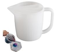 Nuyhgtr Reusable Silicone Pouring Cup, Non-Stick Pouring Cup, Multi-Channel Resin Cup, Easy For Resin Cups, Acrylic Pouring Cup and Fluid Art Mixing Tool, 500 ml, for Reusable Fluid Art Paint, 1 pz