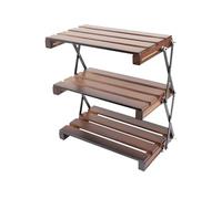 Nuyhgtr Sturdy Camping Shelves, Picnic Cooking Organizer, BBQ Display Rack
