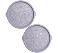 Nuyhgtr Teglia Per Pizza - 39,9 Centimetri Silicone Da Cucina Resistente Alla Lavastoviglie 2 Pezzi | Vassoio Da Servizio Per Pizza | per Uso Domestico, Picnic, Cottura di Torte, Ristorante