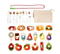 Nuyhgtr Threading And Stringing Toys, Educational Sorting Game, Fine Motor Skill Activity Set, Learning Toy for Preschoolers, Kids, Home or Classroom Use, 9.65x7.09x1.57 Inches