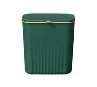 Nuyhgtr Wall Mounted Trash Can, Small Garbage Bin with Lid, Space-Saving Rubbish Container, Compact Hanging Waste Bin for Under Sink, Bathroom. Bedroom, Kitchen 29 x 26 x 16 cm