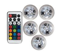 Nuyhgtr Waterproof Tea Light, Submersible LED Light, Fish Bowl Small Lamps With Remote Control, Battery Powered Color Changing Hot Tub Lights, Submersible LED Light for Aquarium